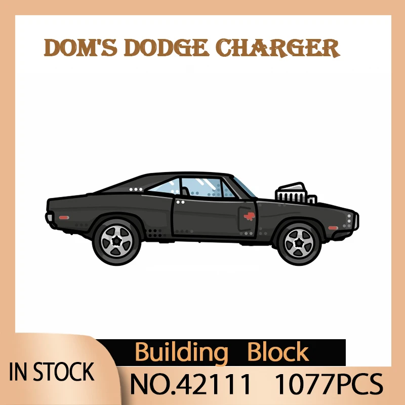 

11511 High-tech MoviesClassic Dodge Charger Furious Sport Car Building Block Children Toys For Boy Adult Birthday Christmas Gift
