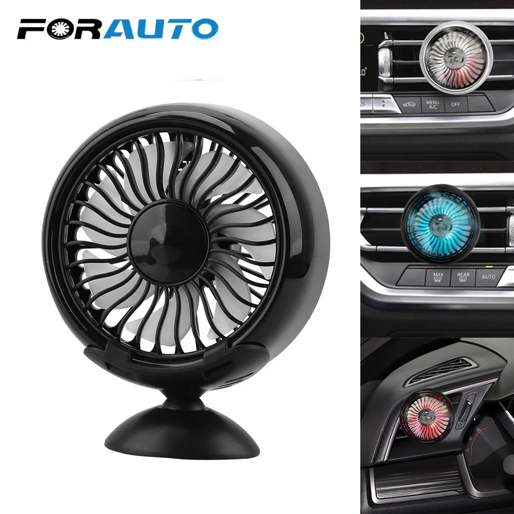 Fan With Colourful Led Usb Mini Fan Atmosphere Lamp