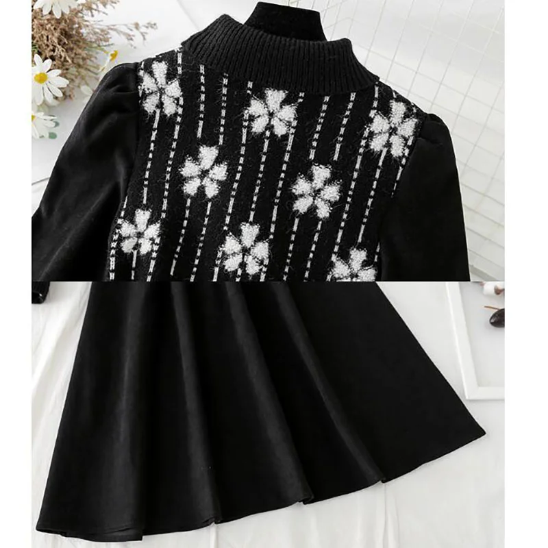 

A-line Black Dress for Women Vestidos