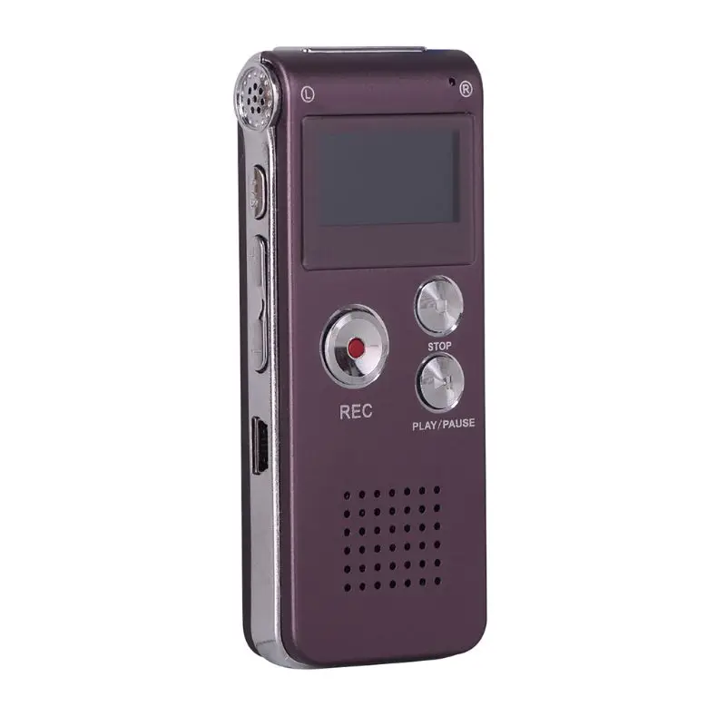 Wine Red 8GB Клип USB Цифровой диктофон Аудио Диктофон Запись Ручка MP3 плеер - Цвет: Wine Red