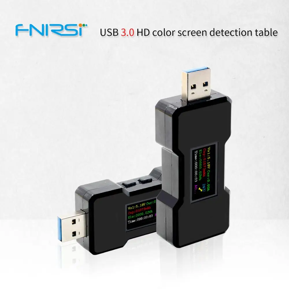 USB тестер FNB18 цифровой вольтметр постоянного тока амперметр измеритель