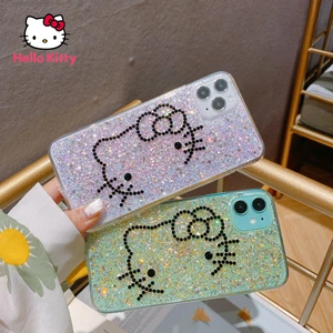 Hello Kitty Rhinestone Glitter Phone Case for iPhone13 13Pro 13Promax 12 12Pro Max 11 Pro X XS MAX XR 7 8 Plus Case