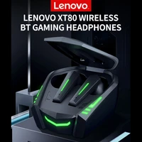 lenovo xt80 wireless bt gaming headphones in ear sports gaming earbuds bt5 1 chip hifi sound quality gamemusic dual mode
