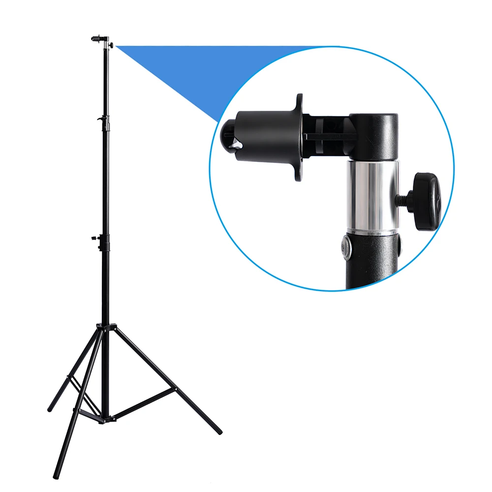 Регулируемый светильник штатив Selens Studio с отражателем и зажимом для фото