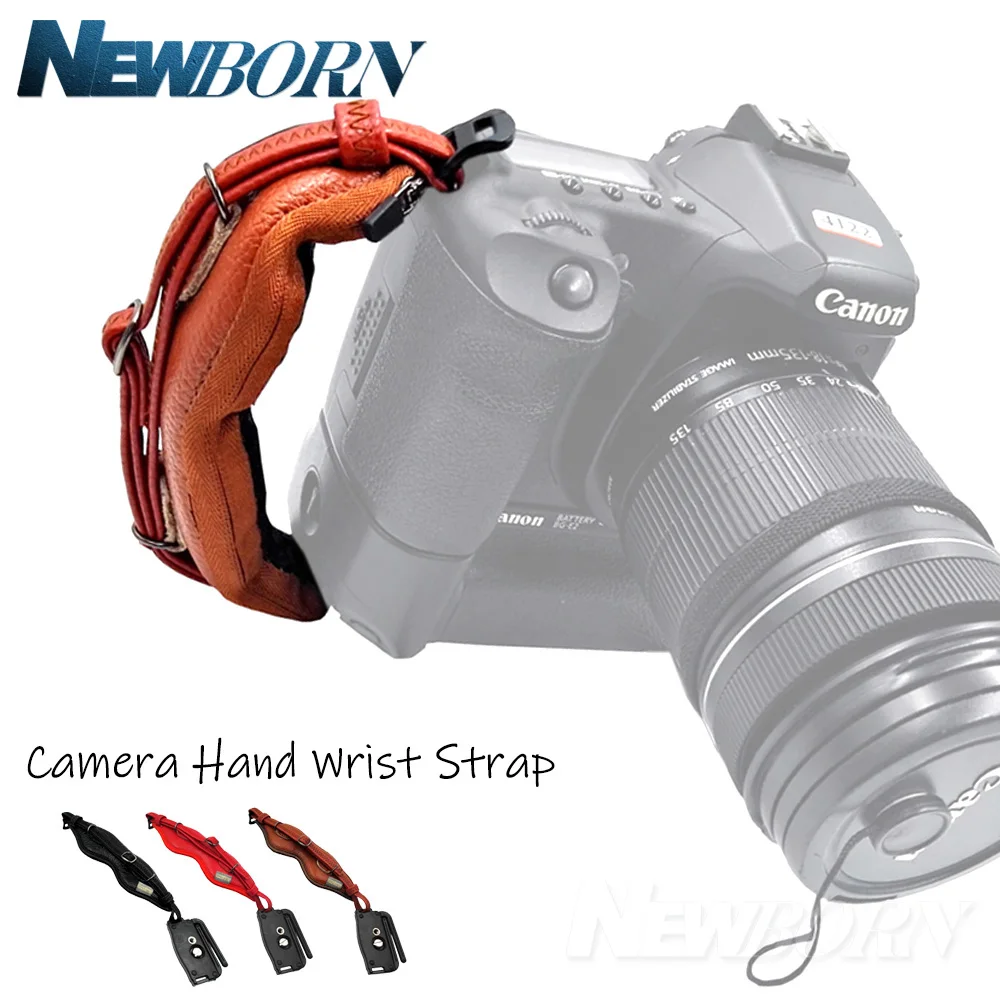 Мягкий наручный ремень для камеры из искусственной кожи Sony Nikon Canon Pentax Fujifilm DSLR Camera