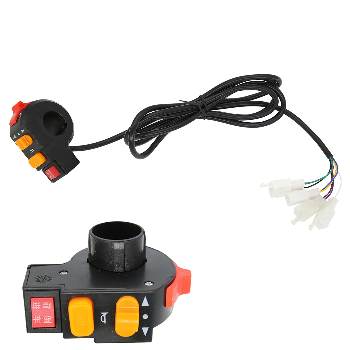 

7/8 Handlebar Horn Turn Signal Head Light Beam Kill Switch for Ebike E-Bike 12V 24V 36V 48V 60V 72V Electric Bicycle