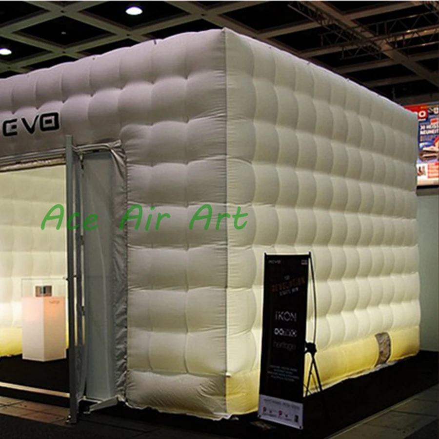 Гигантский надувной кубический шатер на заказ выдвижной для вечерние свадеб