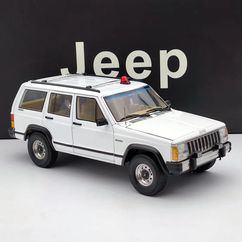 1/18 для J ep XJ Cherokee SUV 4x4 белый литьё под давлением модельных лимитированная