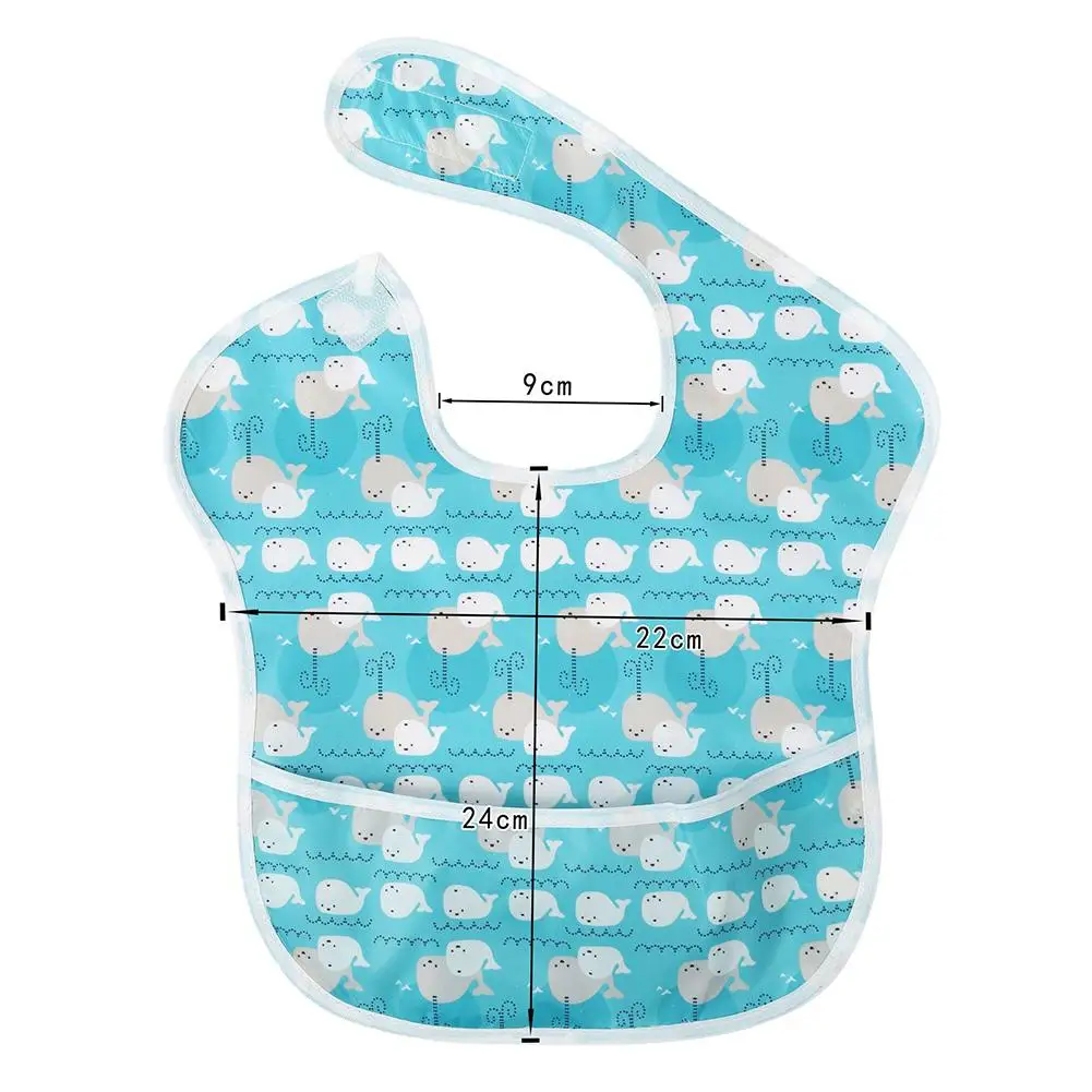 

9pcs Baby Bibs Waterproof Stain And Odor Resistant Super Bib Polyester Taffeta Easy To Wipe Deodorant Lightweight And Breathable