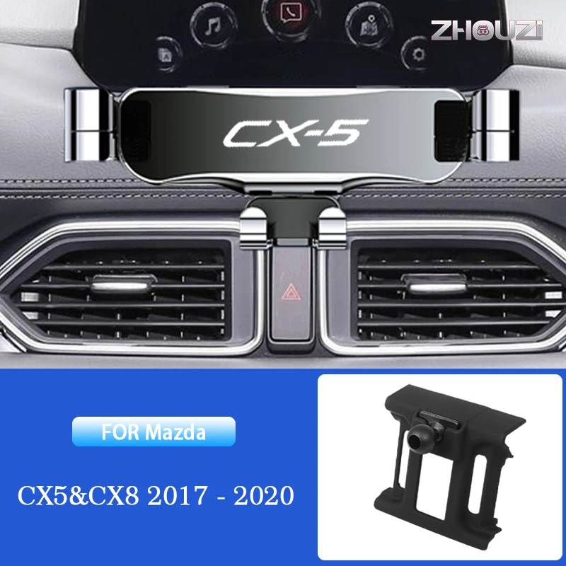 

Car Mobile Phone Holder For Mazda CX5 CX8 CX 5 8 2017-2020 Air Vent GPS Mounts Stand Gravity Navigation Bracket Car Accessories