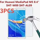 Закаленное стекло для Huawei Mediapad M5 8, 3 шт., 8,4 дюйма, защита экрана, искусственная кожа, защита от отпечатков пальцев, Защитная пленка для планшета