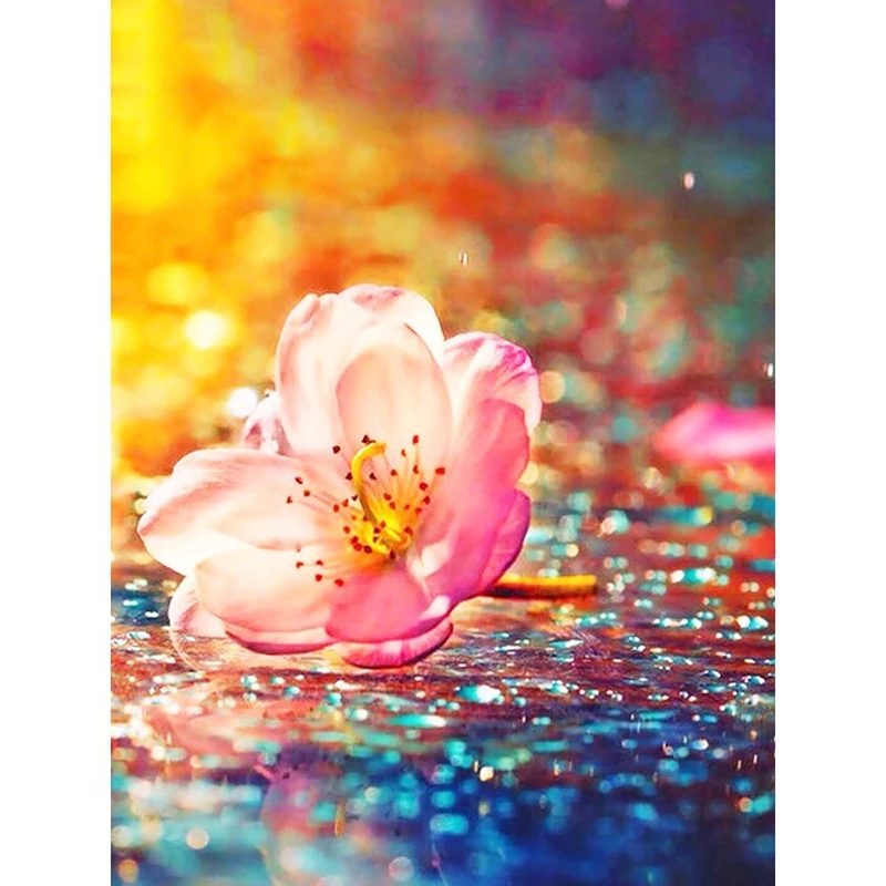 

Full Drill Diamond Painting Flower Diamond Embroidery Sale Picture Of Rhinestones Decoration Home Diamond Mosaic Flowers LK1