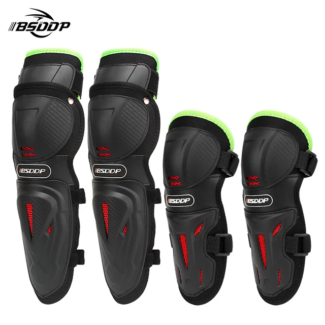 

BSDDP 4pcs Elbow Knee Protector Motorcycle Bike Downhill Elbow Guard Pads Windproof Rodilleras Deportivas MTB Riding Knee Pads