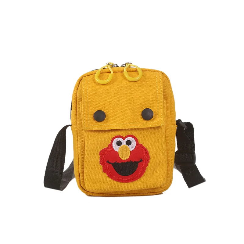 

Woman crossbody bag Sesame Street Small Bag Women New mobile phone bag ins Korean crossbody bag All-match canvas shoulder