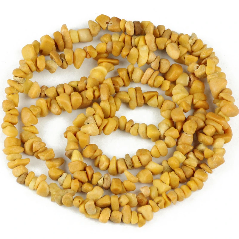 YHBZRET натуральный матовый старый желтый камень Нерегулярные гравия 87 см чипы