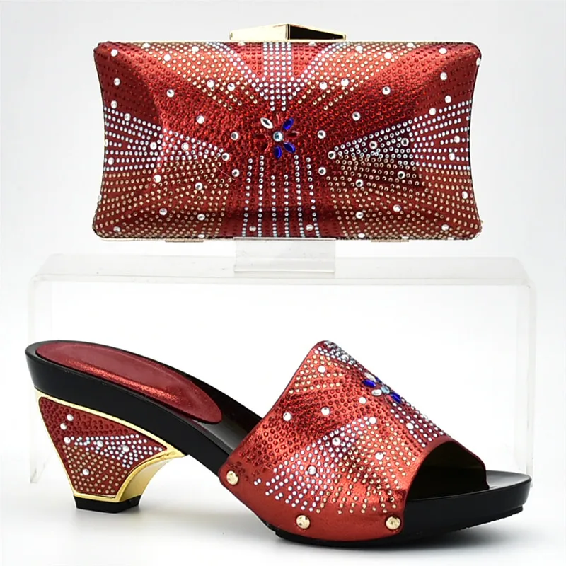 Новое поступление Итальянская обувь с подходящими сумками для женщин и