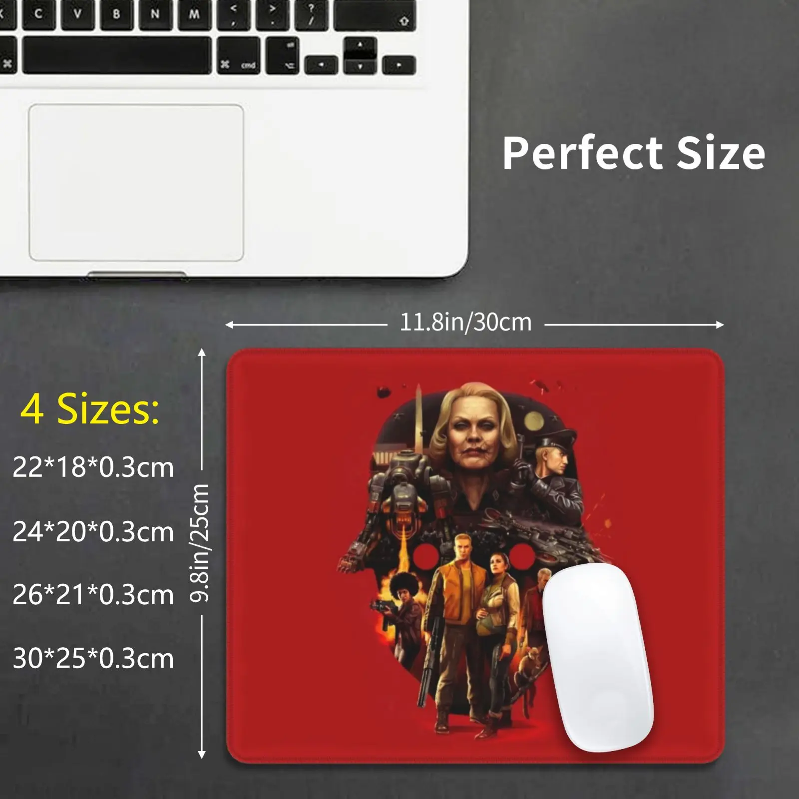 Коврик для мыши Wolfenstein 2: Элитный солдат коллаж подушка с принтом сделай сам 2