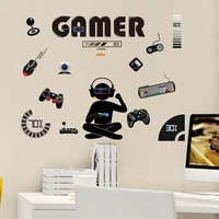 creative game wall stickers boy bedroom decals game room wall stickers diy poster decoration family internet cafe stickers mural