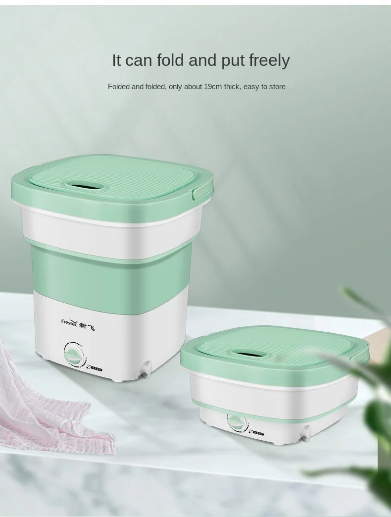 

Folding mini ultrasonic underwear washing machine small socks washing machine deodorant lazy man
