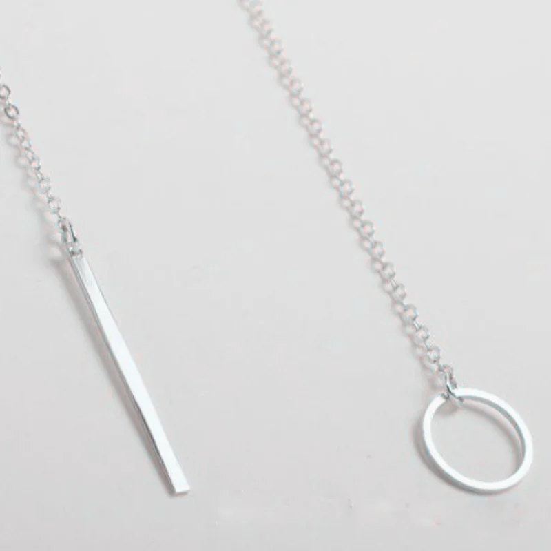 

Vintage Geometric Simple Metal Chain OT Buckle Necklace Bohemian Punk Adjustable Choker Necklace Fashion Women Punk Jewelry