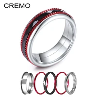 cremo titanium stainless steel rings women minimalist filled accessories ring multilayer jewelry brand bijoux bague
