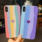 Роскошный чехол Rainbow love для Samsung Galaxy S21 S20 S10 S9 S8 PLUS, силиконовый чехол для Samsung Note 8 9 10 20 ultra