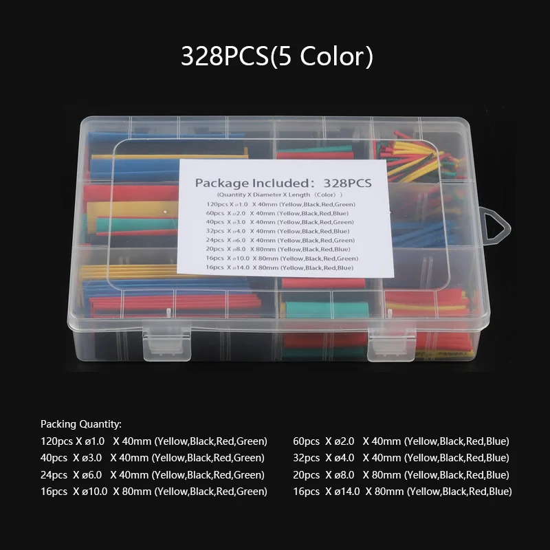 Многоцветный в штучной упаковке полиолефина сокращения Ассорти термоусадка