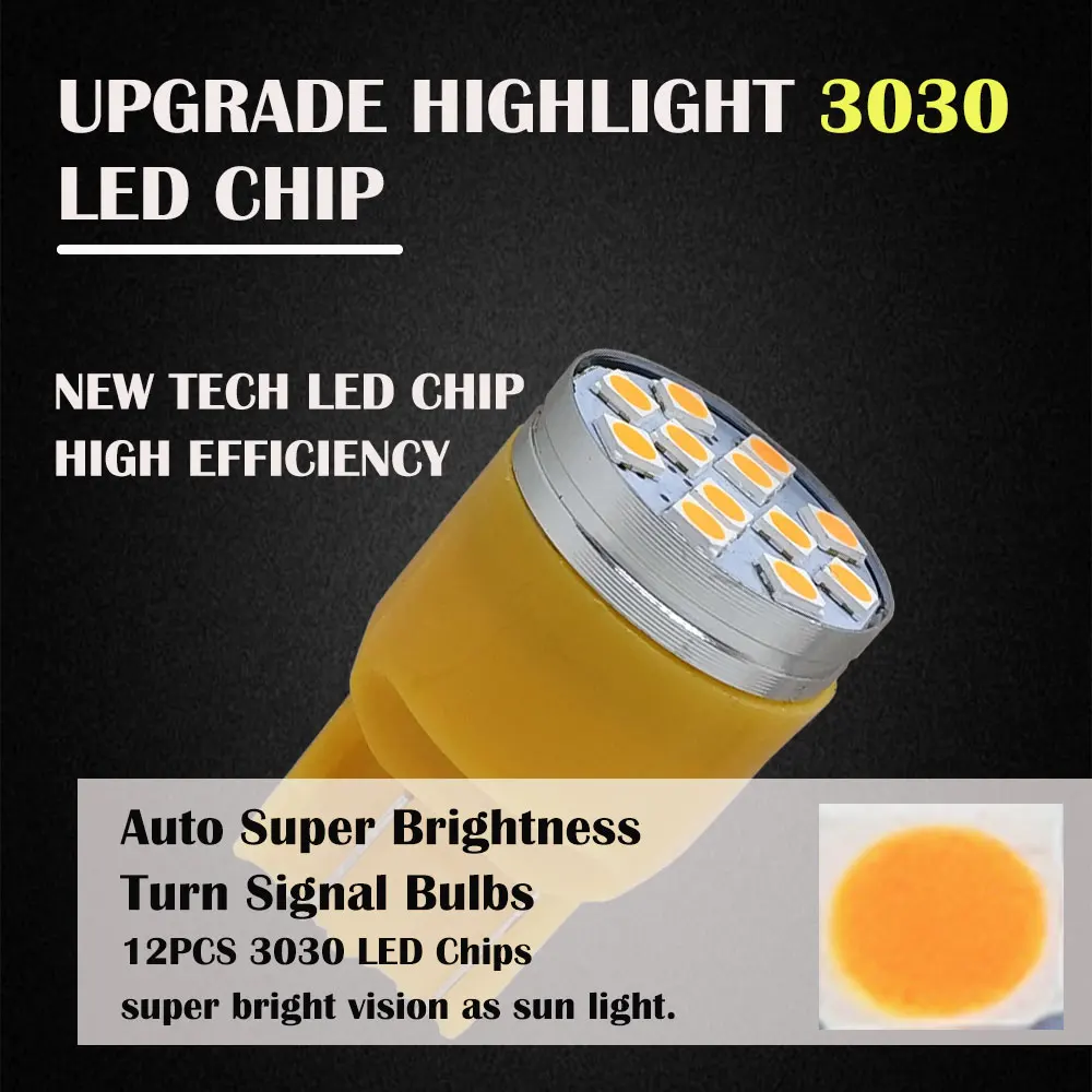 10 шт. автомобисветильник светодиодсветодиодный лампы T20 W21W W21/5W 7440 7443 12SMD 3030 |