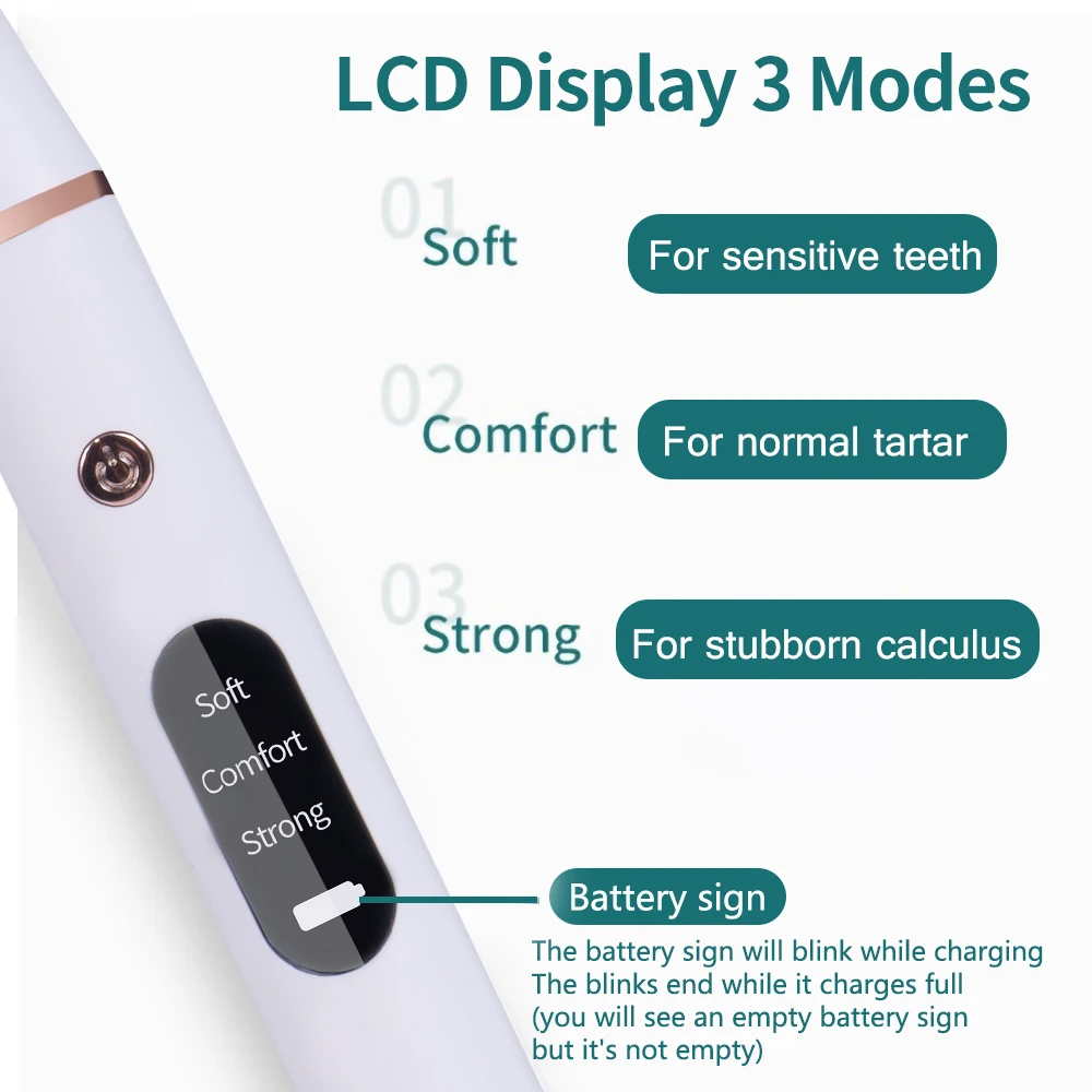 Электрический Ультразвуковой скалер для зубов портативный прибор удаления