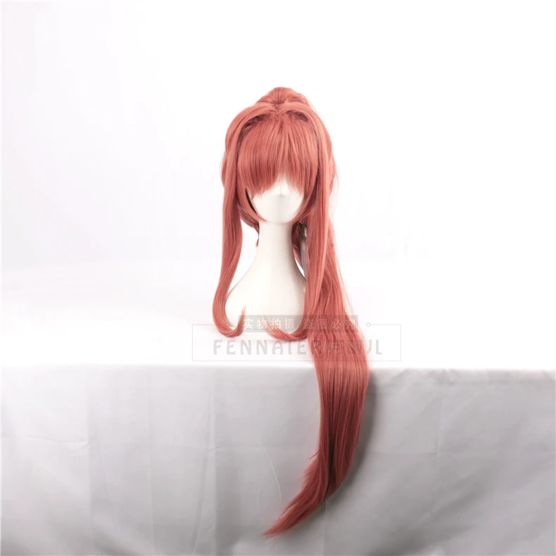 Doki Literature Club! Моника парик 100 см длинный Косплей костюмы синтетические волосы