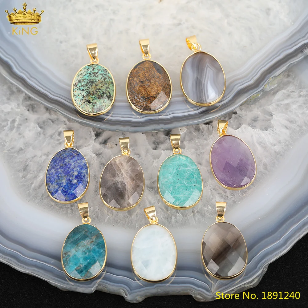 5 шт. овальные бусины-Подвески для изготовления ожерелья | Украшения и аксессуары