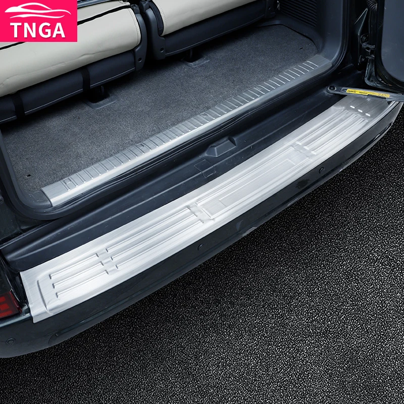 Защитная Накладка на порог задней двери из нержавеющей стали Land Cruiser Prado 120