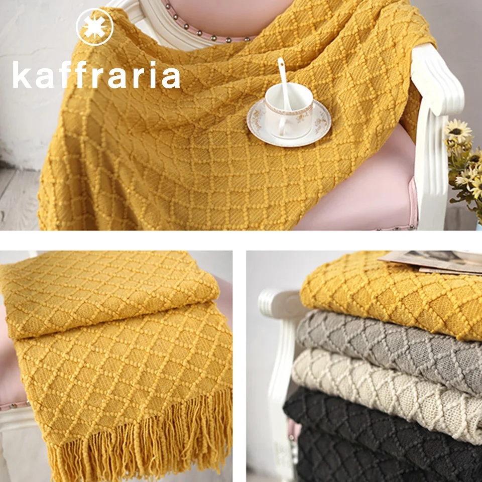 Одеяло покрывало для дивана кровати вязаное одеяло постельное белье чехол