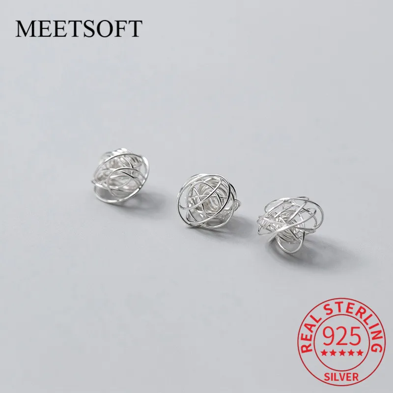 

MEETSOFT трендовые 925 пробы серебристый неправильной формы Sepak Takraw амулеты специальный DIY ожерелье аксессуары ювелирные изделия