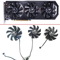 3pcs 4pin 85mm 75mm rtx2060 gpu fan for colorful geforce rtx 2060 gaming es igame geforce gtx1660 ti 1660 ultra cooling fans