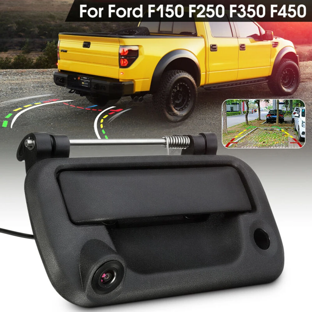 

1pc Car Tailgate Handle Rearview Backup Camera CCD Auto Astern Aid Accessories For Ford F150 F250 F350 2005-14