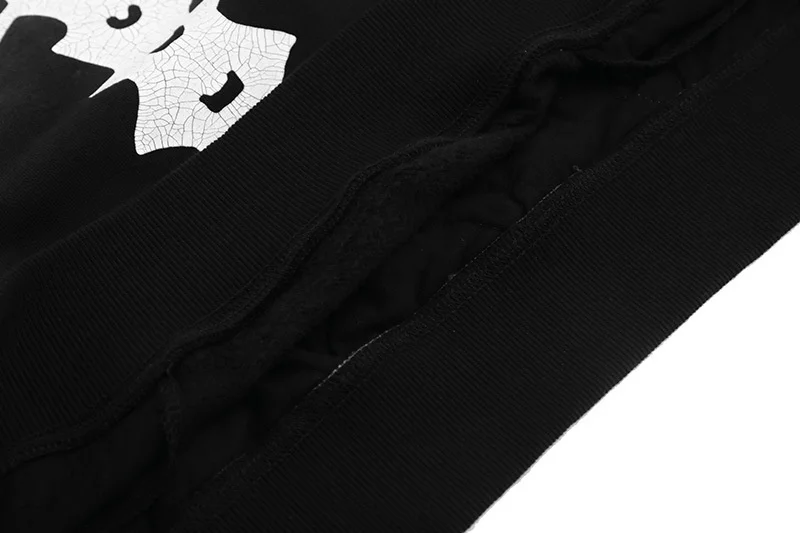 

Kapital man Street loose skull print zipper pocket thickened crew neck cotton padded jacket