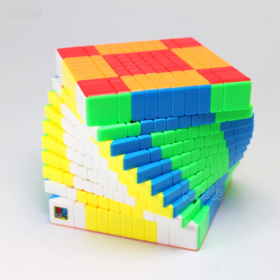 Moyu Meilong 10x10x10 кубик без наклеек матовая поверхность 10x10 волшебный скоростной твист
