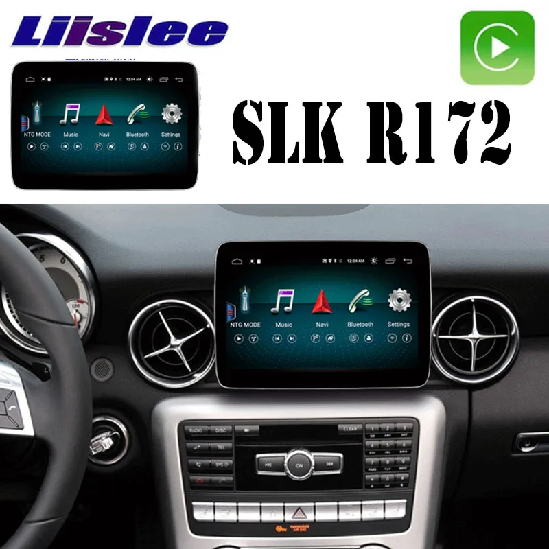 Автомобильный мультимедийный плеер NAVI для Mercedes Benz MB SLK SLC Class R172 2009 ~ 2018 CarPlay Radio 8 4