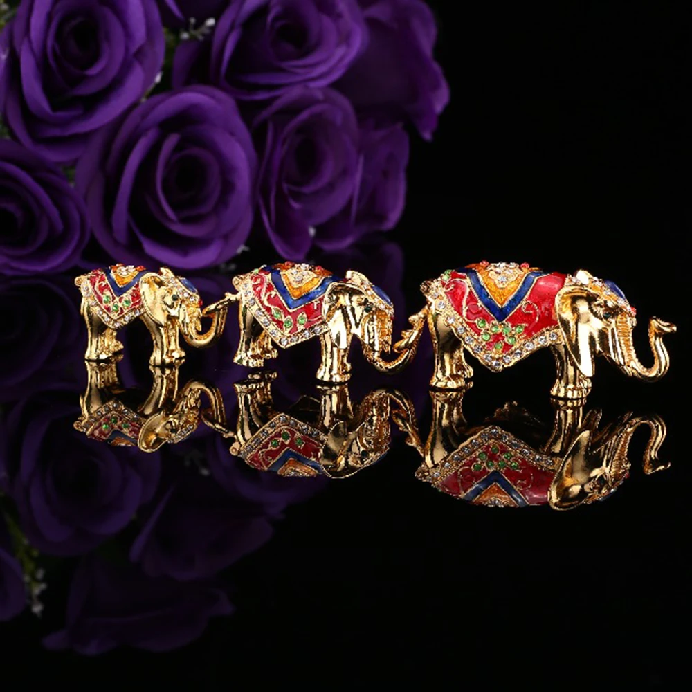 QIFU набор из трех предметов украшение для дома со слонами семейные подарки | Дом и