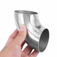 2 5pcs 2 5 stainless steel 304 elbow 90 degree plumbing welding elbow car exhaust pipe muffler welded pipe car accessories