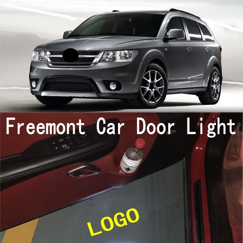 

2 шт., светодиодный проектор для дверсветильник автомобиля Freemont 2012-2018