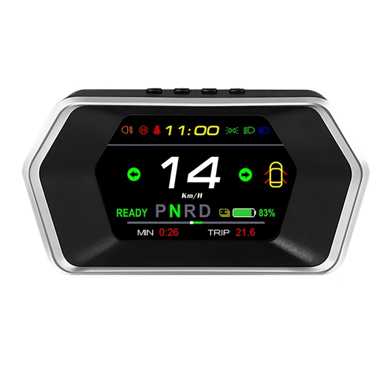 

Дисплей на лобовом стекле HUD, для Tesla Model 3 Y, цифровой индикатор скорости, индикатор скорости, Подсказка безопасности, время вождения