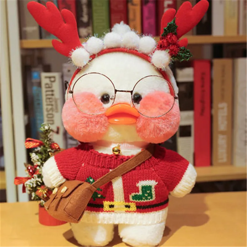 

Симпатичная плюшевая игрушка-утка с белой гиалуроновой кислотой, 30 см, 1 шт., милая желтая утка, подарок на день рождения и Рождество