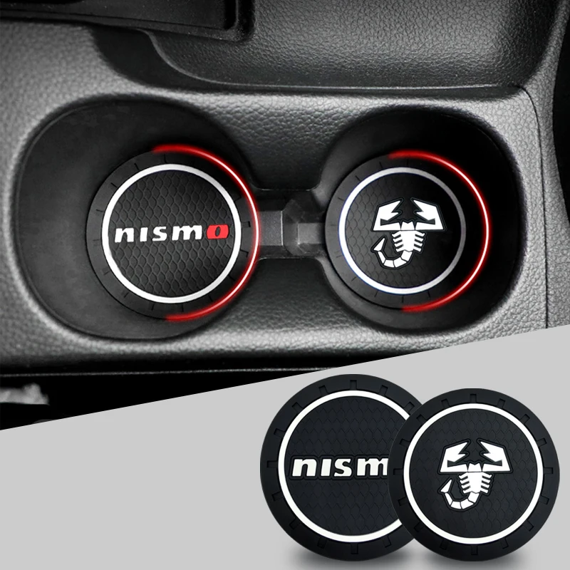 

1pcs Car Coaster Water Bottle Holder Anti Slip Pad Silica Gel Mat For FIAT 500 Grande Stilo Freemont Punto Astra Bravo 500X