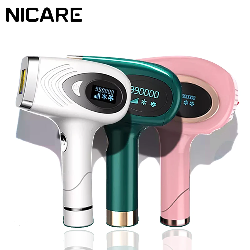 

NICARE 999999 Flash IPL Laser Epilator Electric Hair Removal Permanent Painless Lady Whole Body Photoepilator for Women Home Use