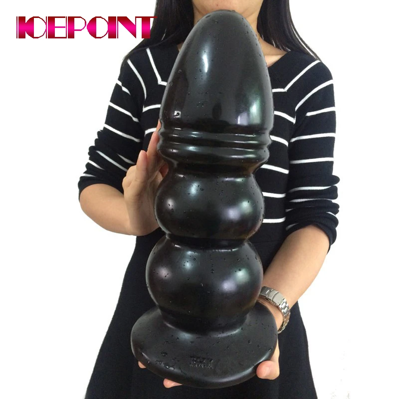 Анальный фаллоимитатор ICEPOINT очень большая анальная пробка на присоске для