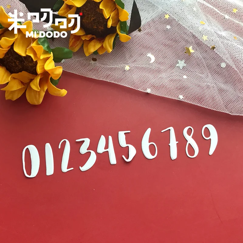 Number Metal Cutting Dies 2019 New Design for Scrapbooking Card Making Midodo Craft Die Cut | Дом и сад