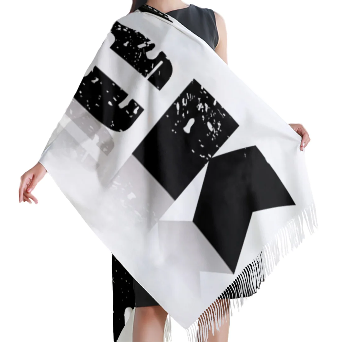 70*200 см Женский кашемировый шарф в стиле рок тонкие шали и накидки женские длинные