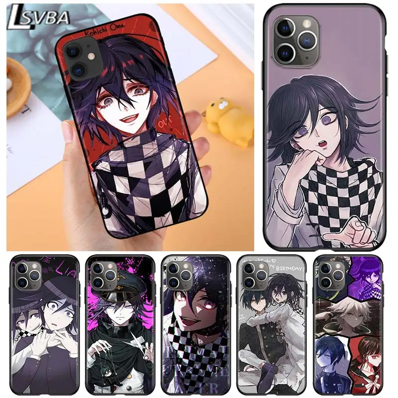 

Danganronpa anime for Apple iPhone 12 Pro Max Mini 11 Pro XS Max X XR 6S 6 7 8 Plus 5S SE2020 Soft Black Phone Case